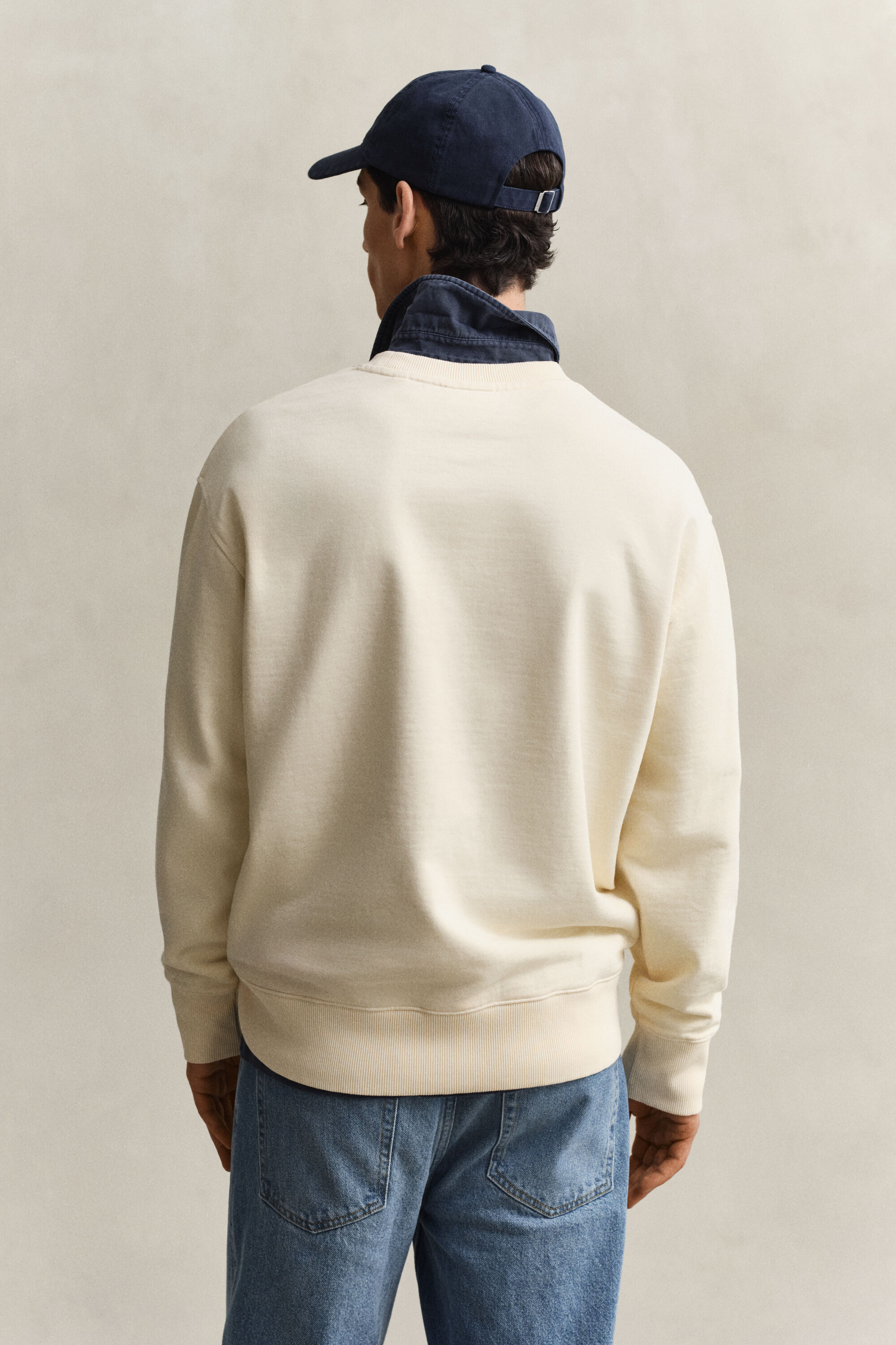 Sweatshirt met spray-afbeelding