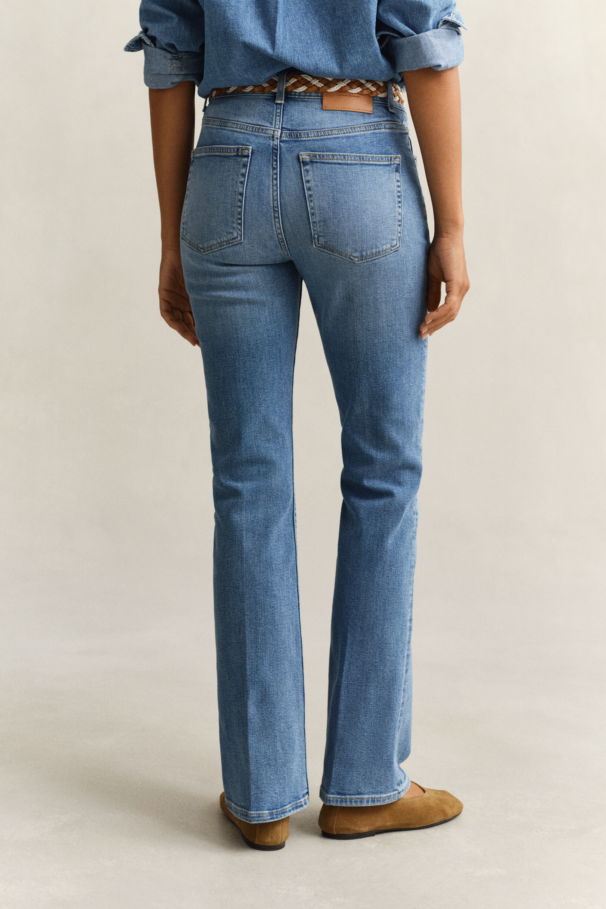 Flared jeans met stretch
