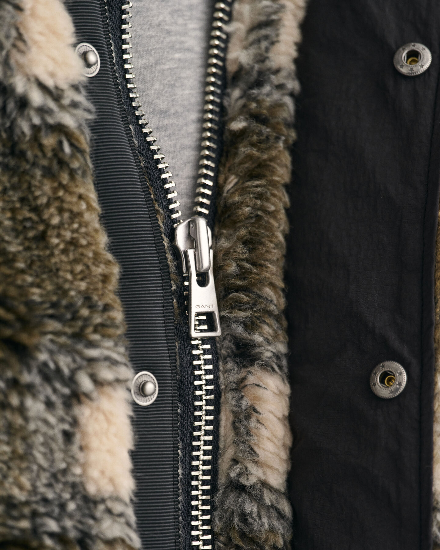 Geruit fleecejack met rits