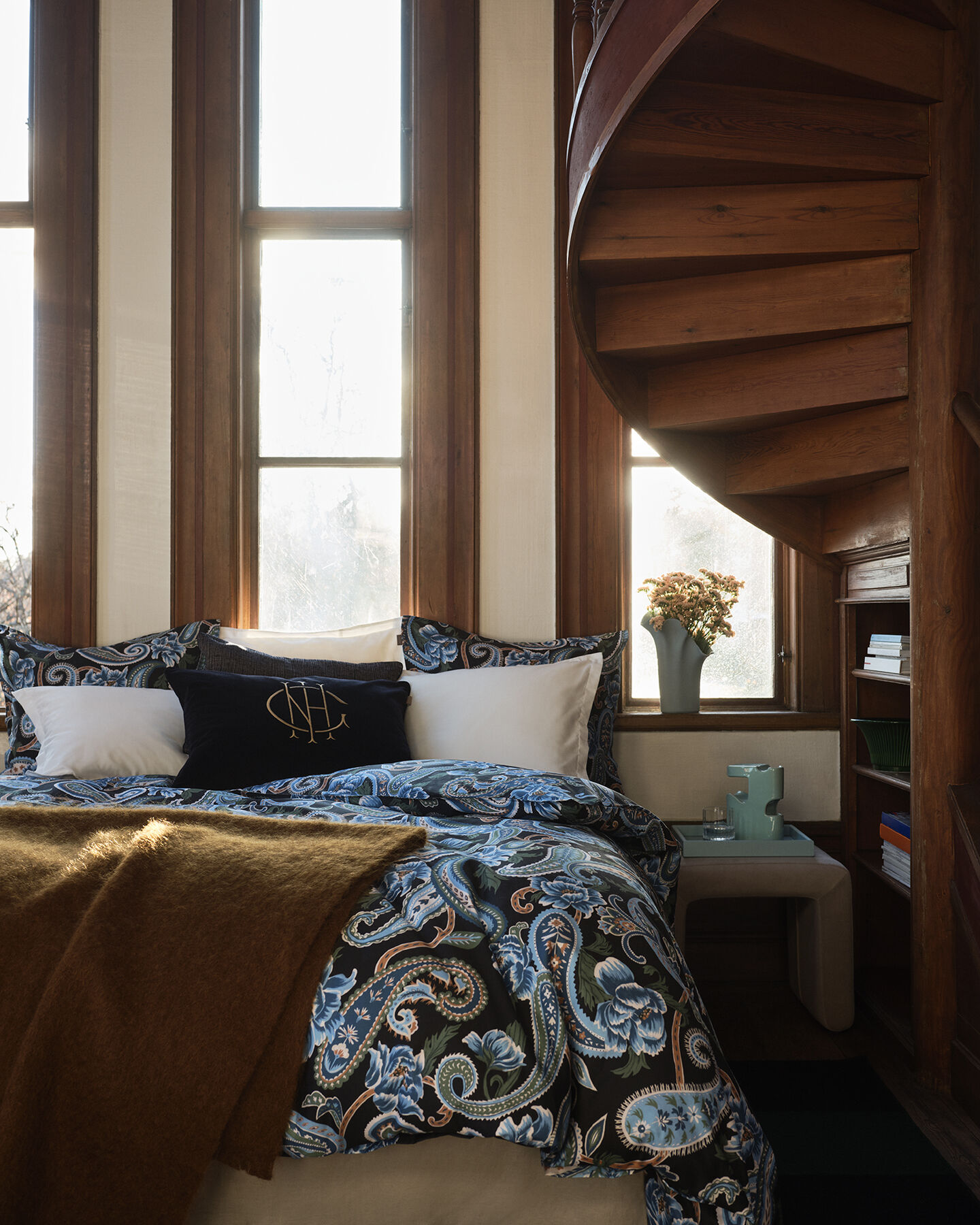 Painted Paisley eenpersoonsdekbedovertrek