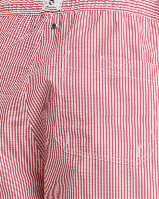 Zwemshort van seersucker