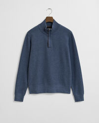 Sacker Rib sweatshirt met korte rits