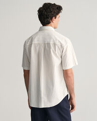 Relaxed Fit Heritage Poplin overhemd met strepen en korte mouwen