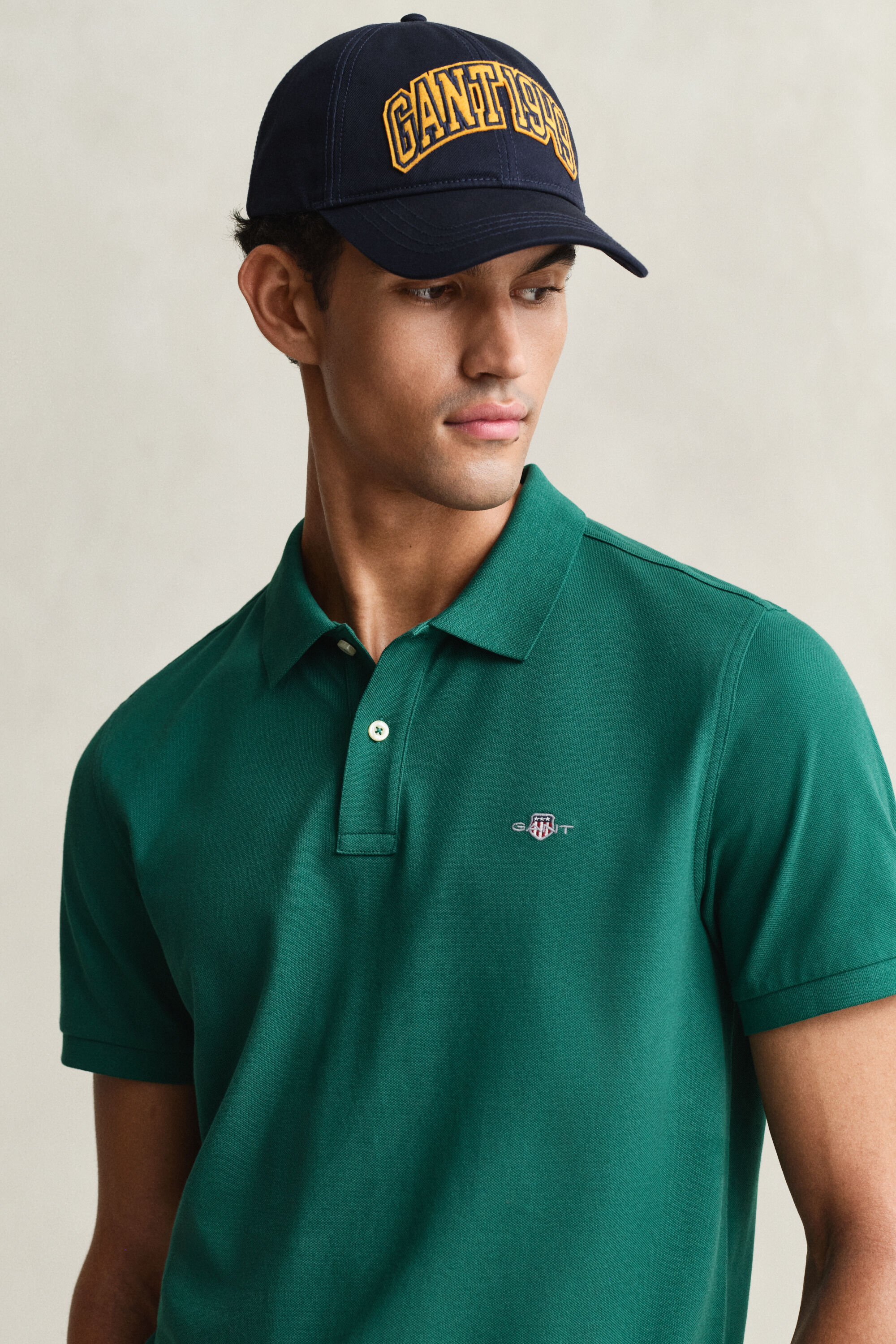 Regular Fit Shield piqué poloshirt