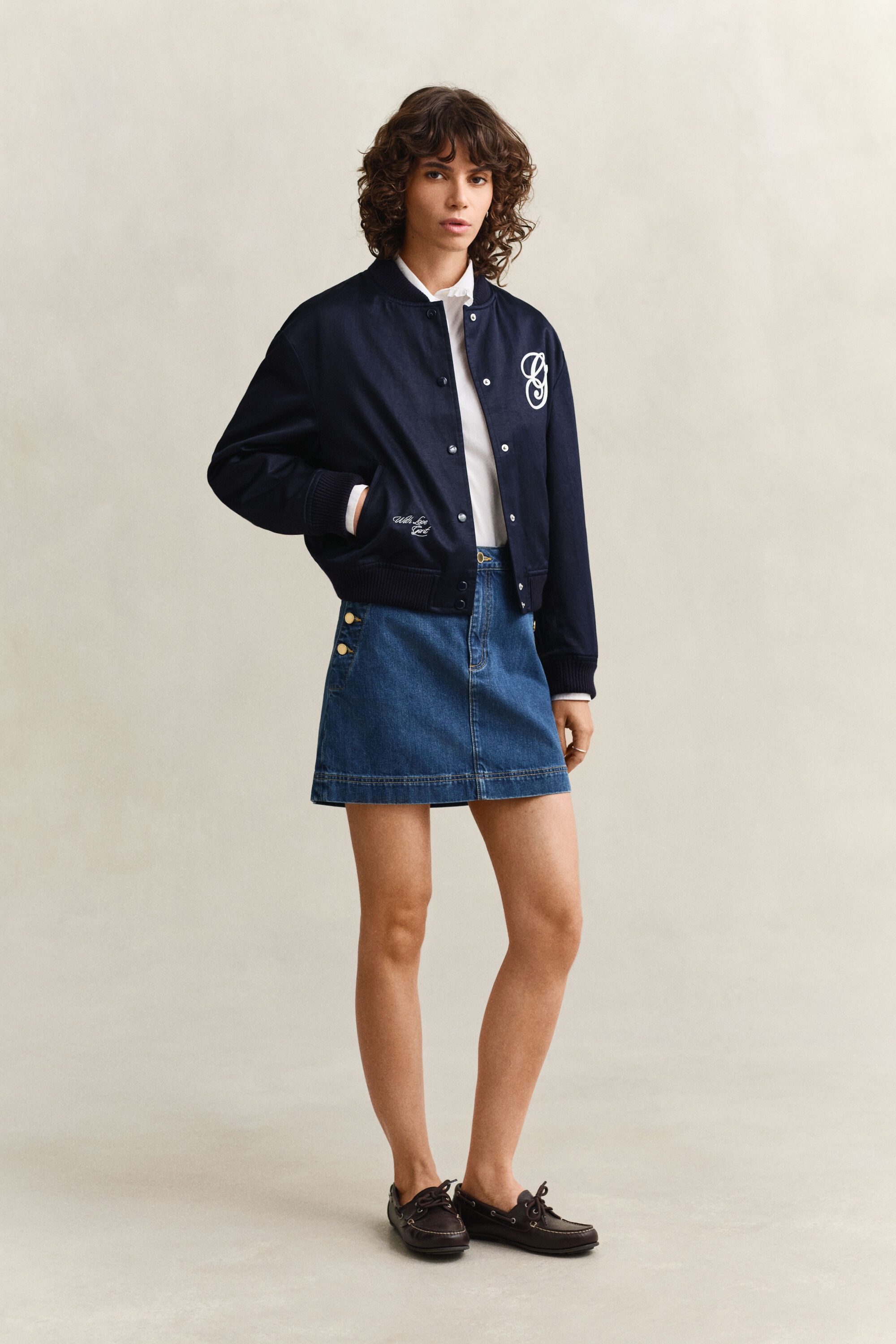 Katoenen overoverhemd met ruches