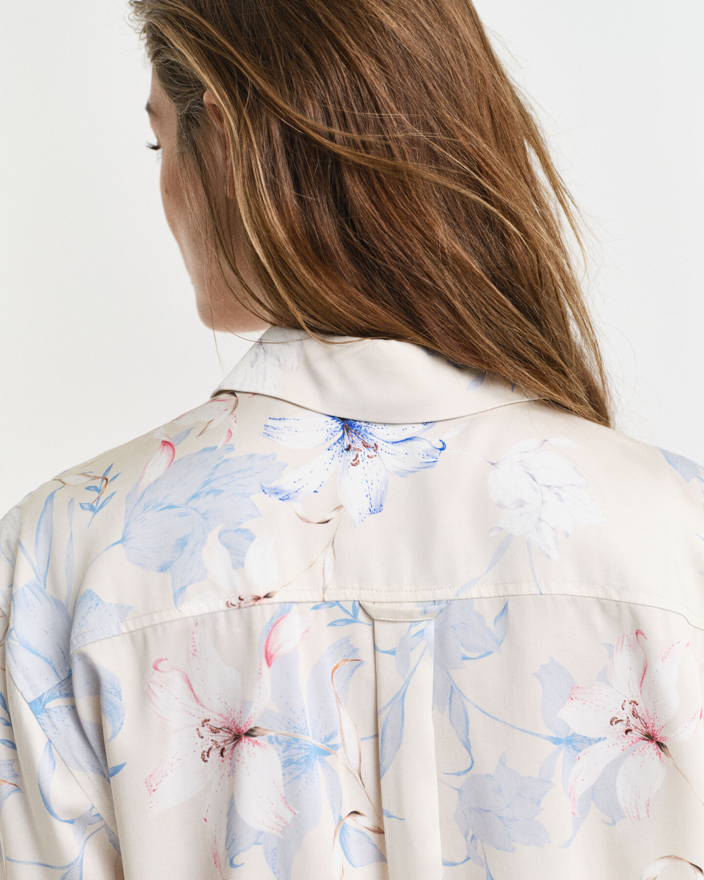 Regular Fit overhemd met bloemenprint en korte mouwen