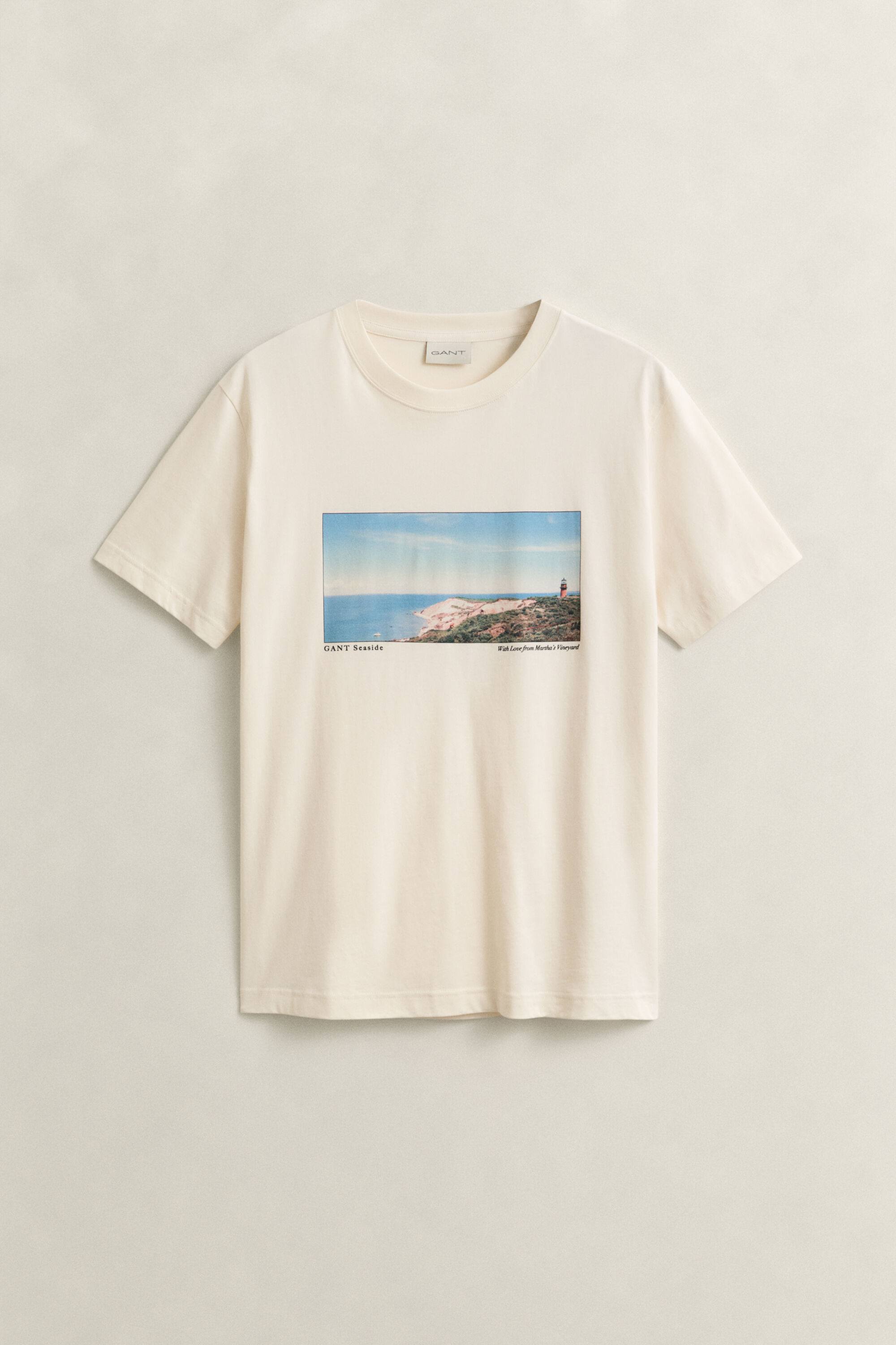 T-shirt met landschapsprint