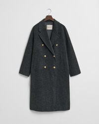 Handgestikte Car Coat met ruiten