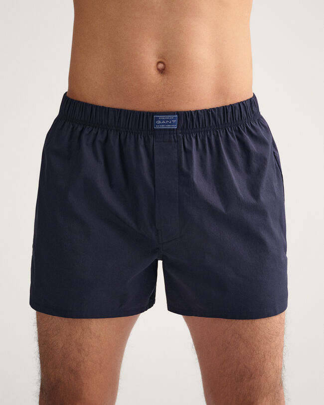 Set van twee boxershorts met bedekt elastiek in cadeauverpakking
