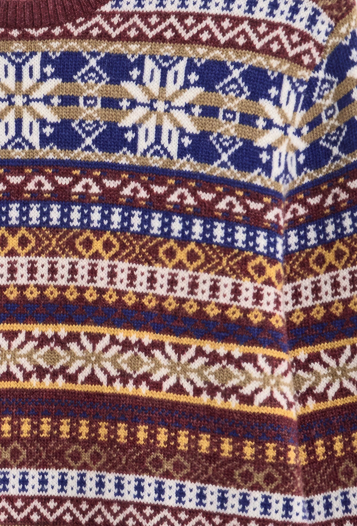 Fair Isle trui met ronde hals