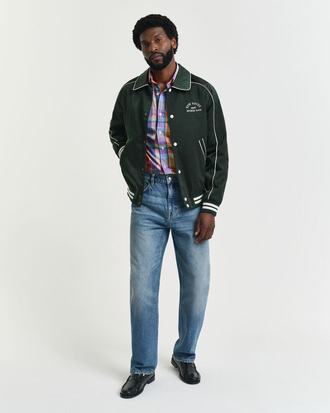 Regular Fit overhemd met korte mouwen en Indiase madrasruit