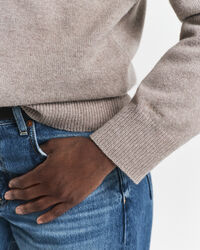 Gebreide Rugger van wol-kasjmiermix