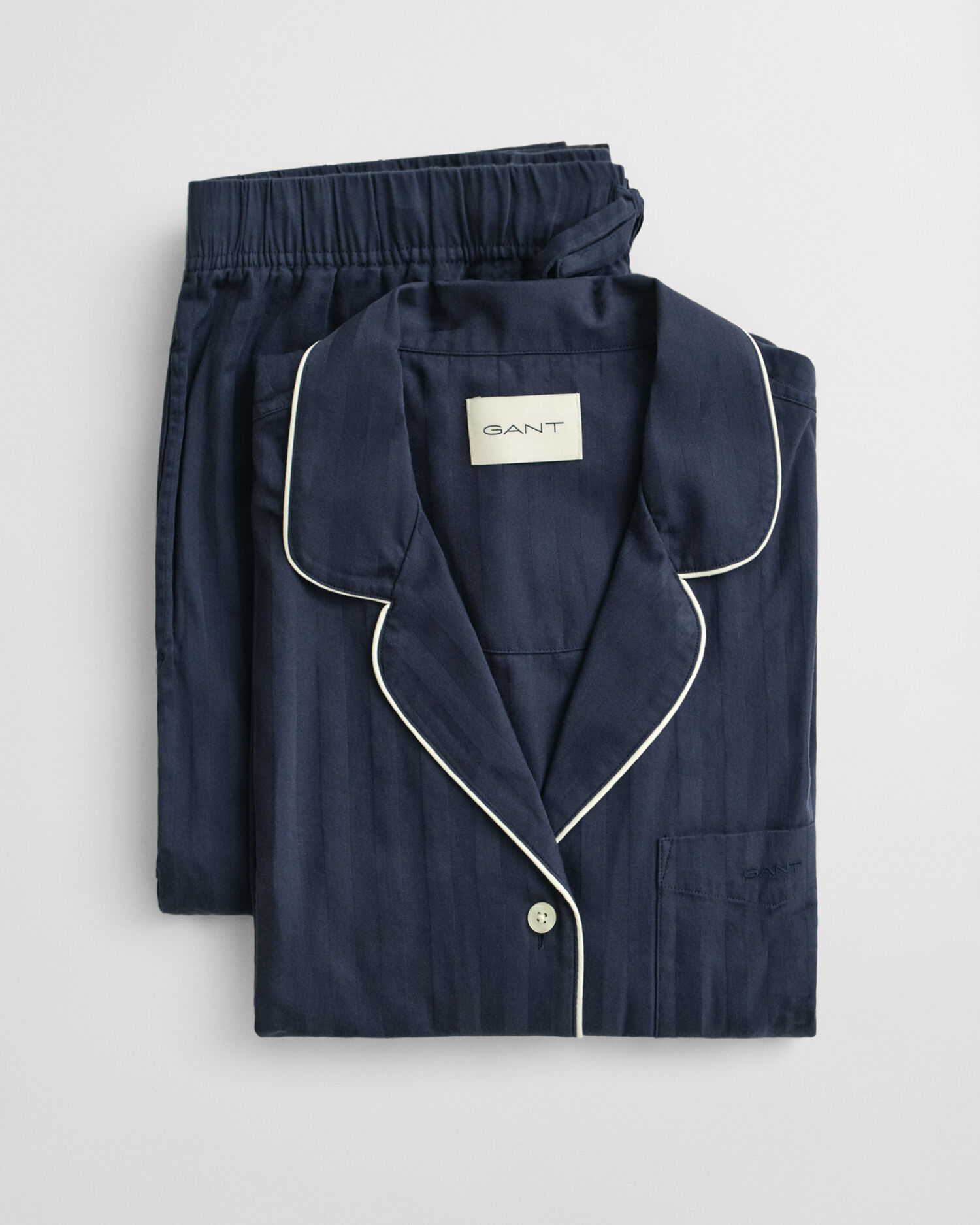 Cadeauset met satijnen pyjama met streepje