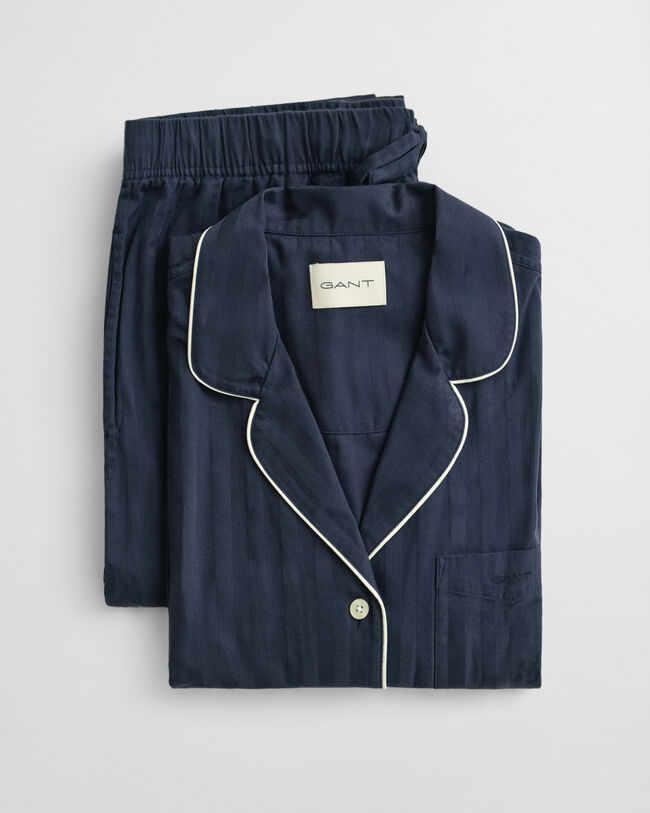 Cadeauset met satijnen pyjama met streepje