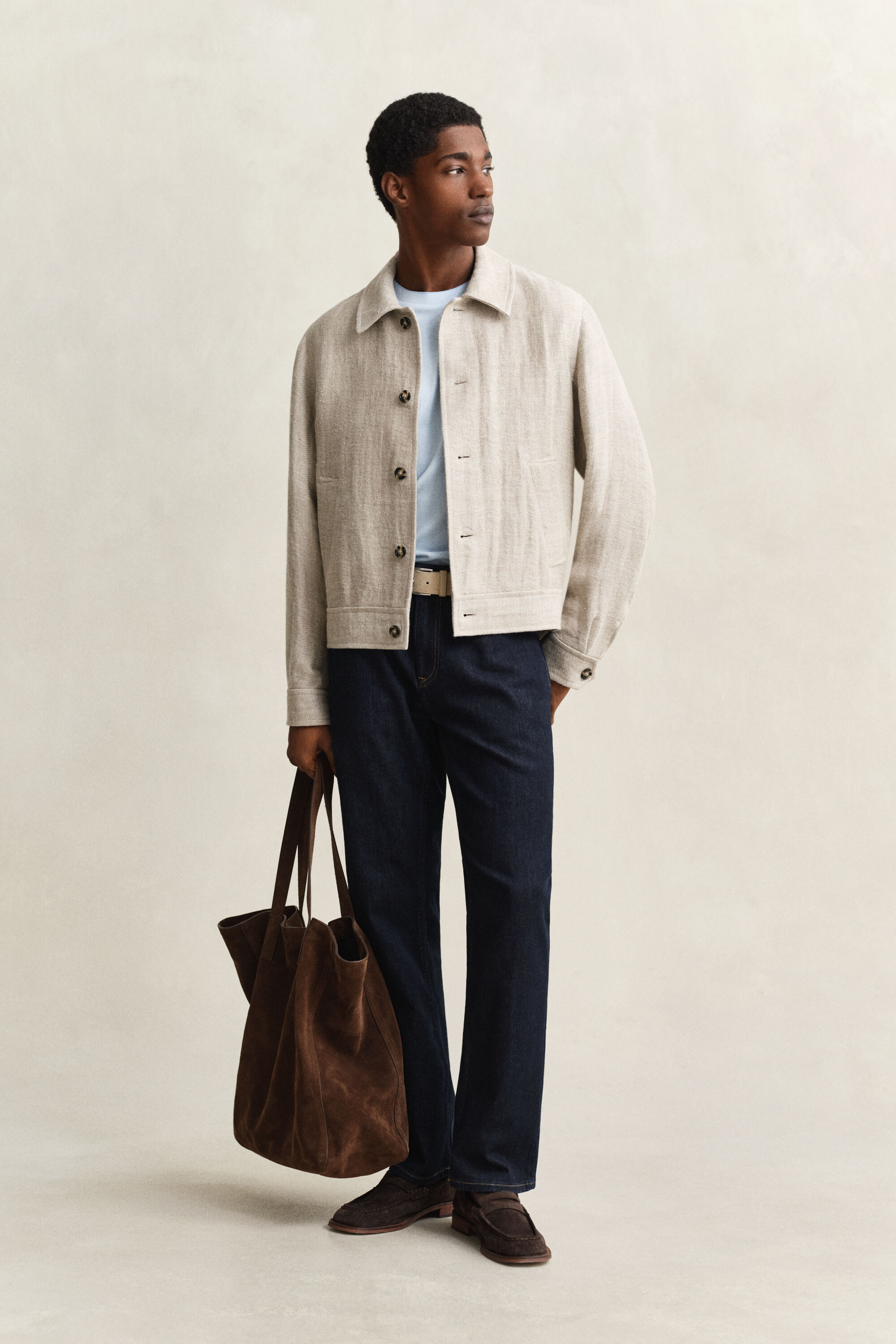 Tweekleurig piqué T-shirt