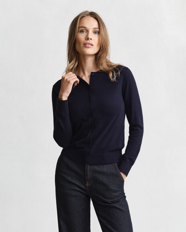 Lichtgewicht vest met ronde hals