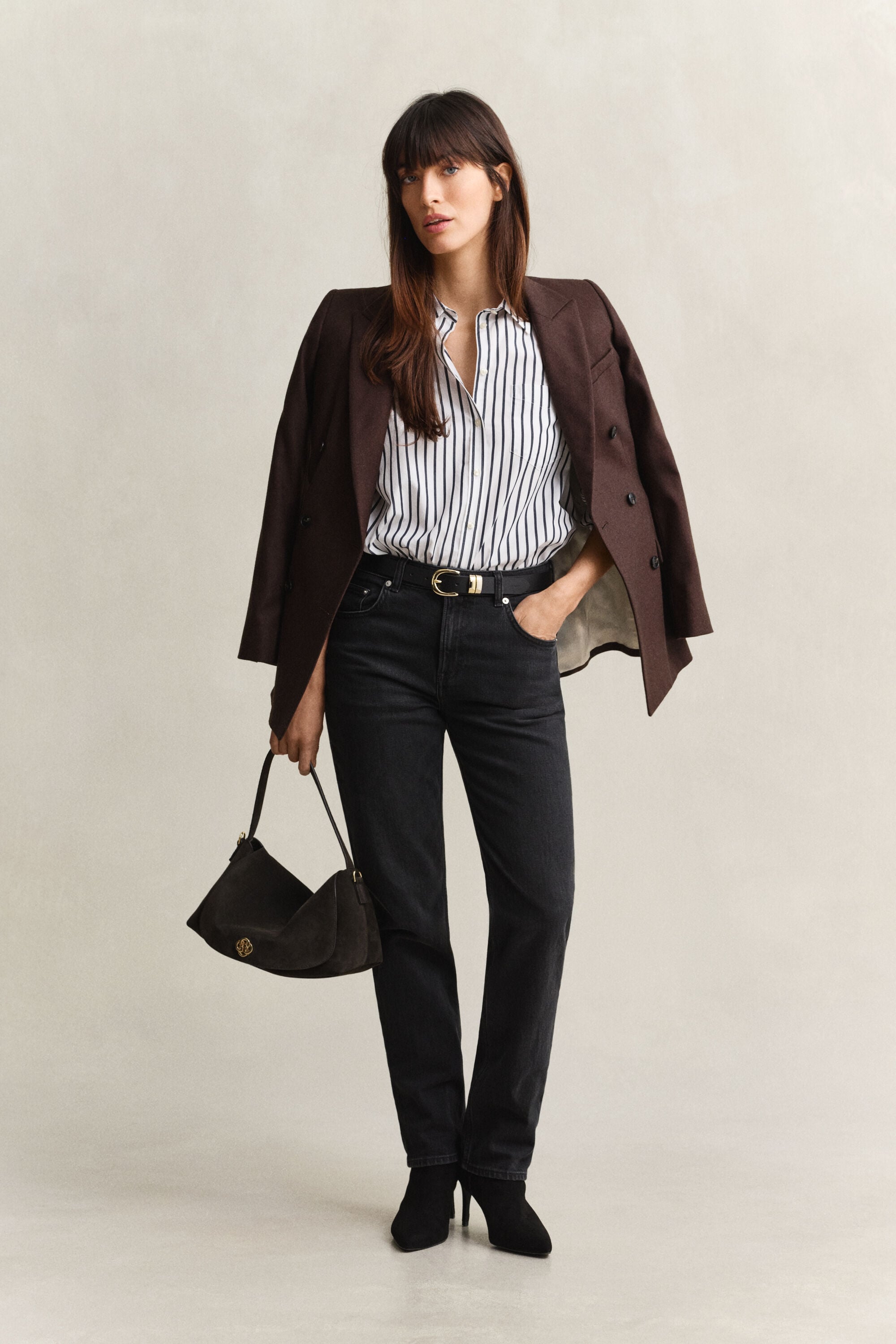Relaxed Fit klassiek gestreept overhemd van poplin