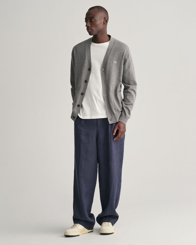 Klassieke katoenen vest met V-hals