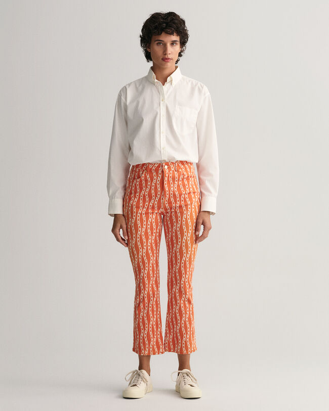 Iets kortere Chain Print jeans