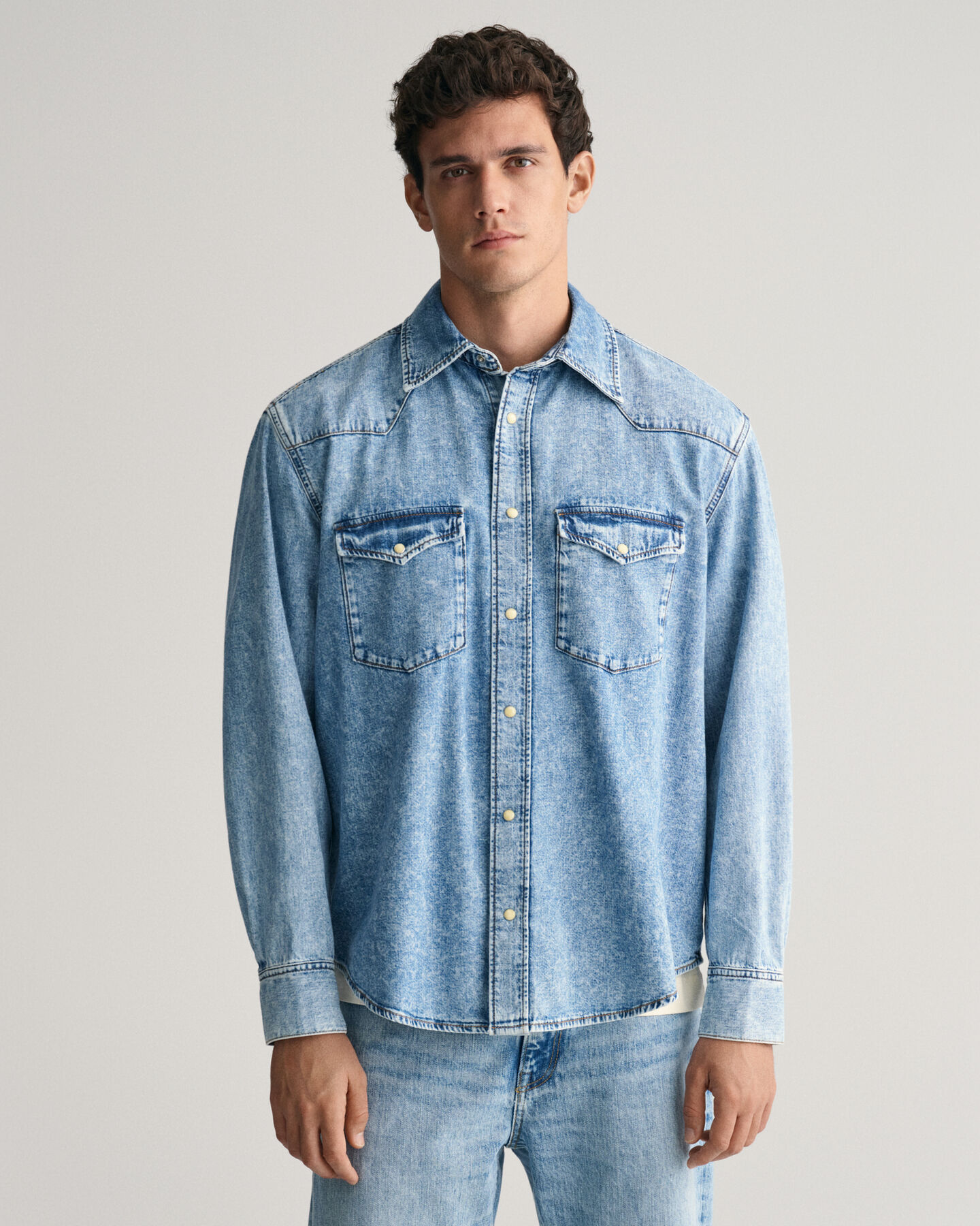 Relaxed Fit Rodeo denim overhemd