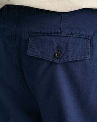 Regular Fit short van katoen en linnen