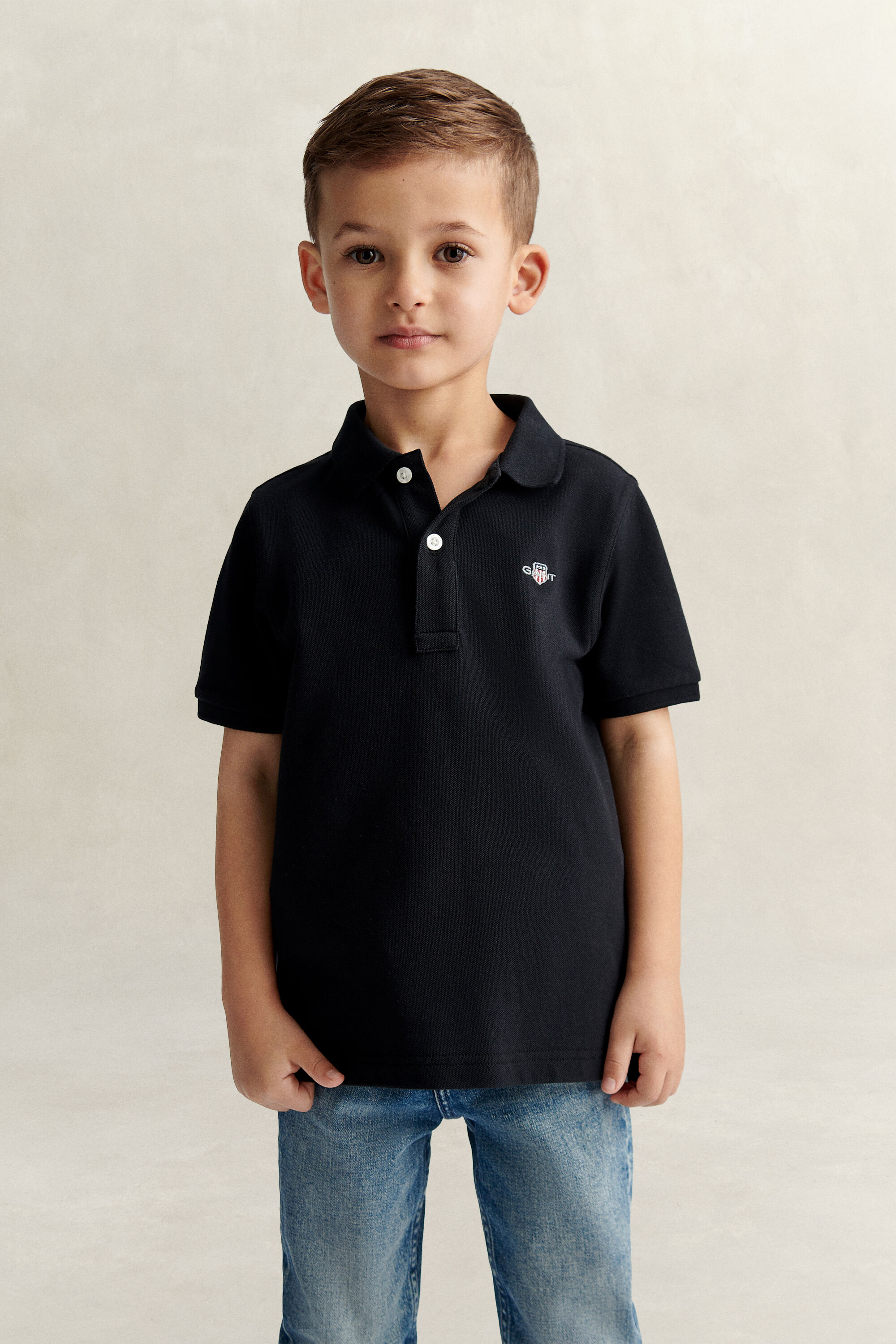 Kids Shield piqué poloshirt