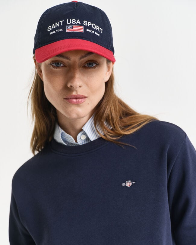 Shield sweatjurk met ronde hals