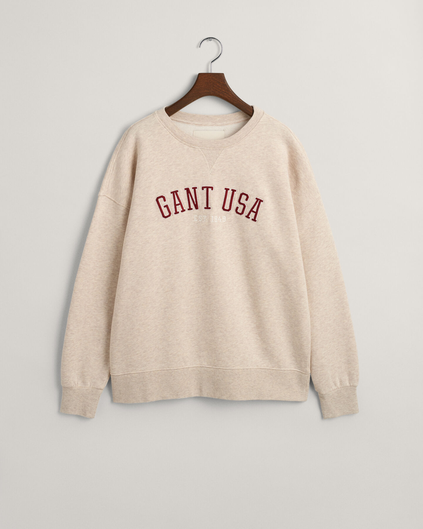 Oversized GANT USA sweatshirt met ronde hals