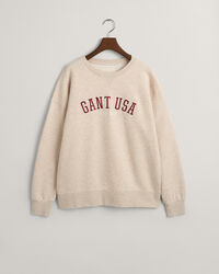 Oversized GANT USA sweatshirt met ronde hals