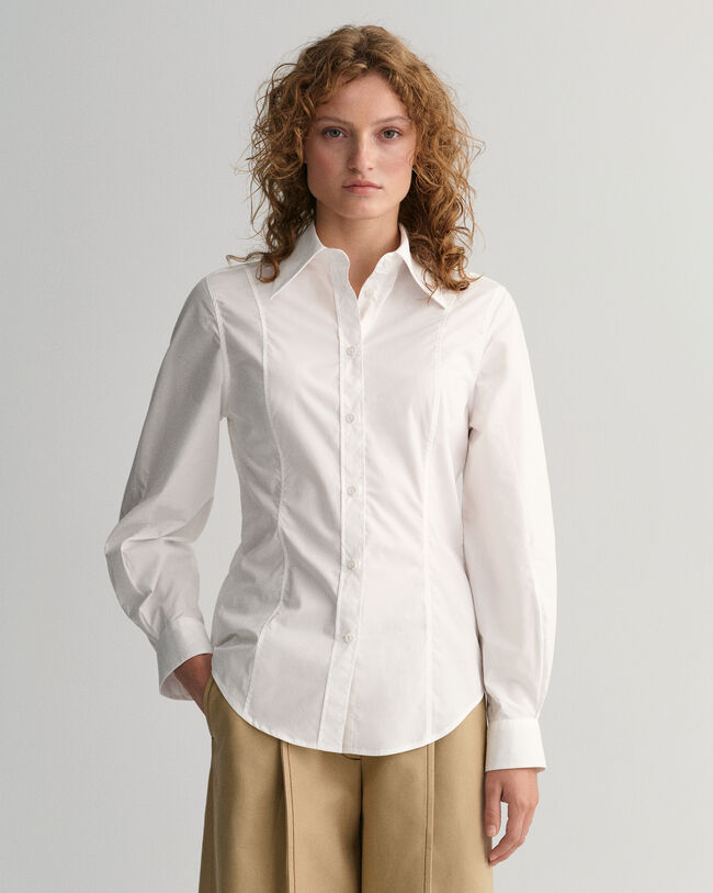 Regular Fit overhemd met figuurnaden