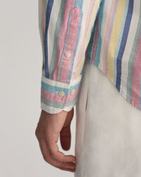 Regular Fit Oxford-overhemd met veelkleurige strepen