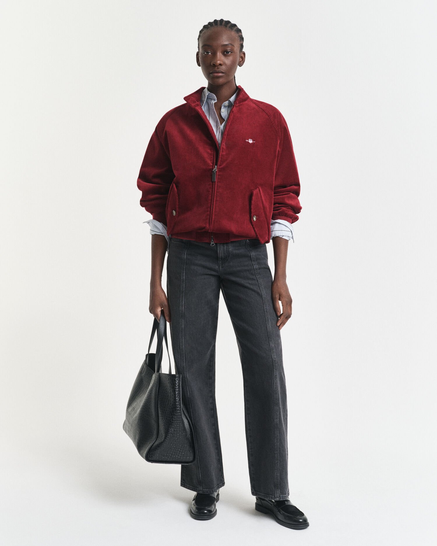 Relaxed Fit jeans met rechte zoom