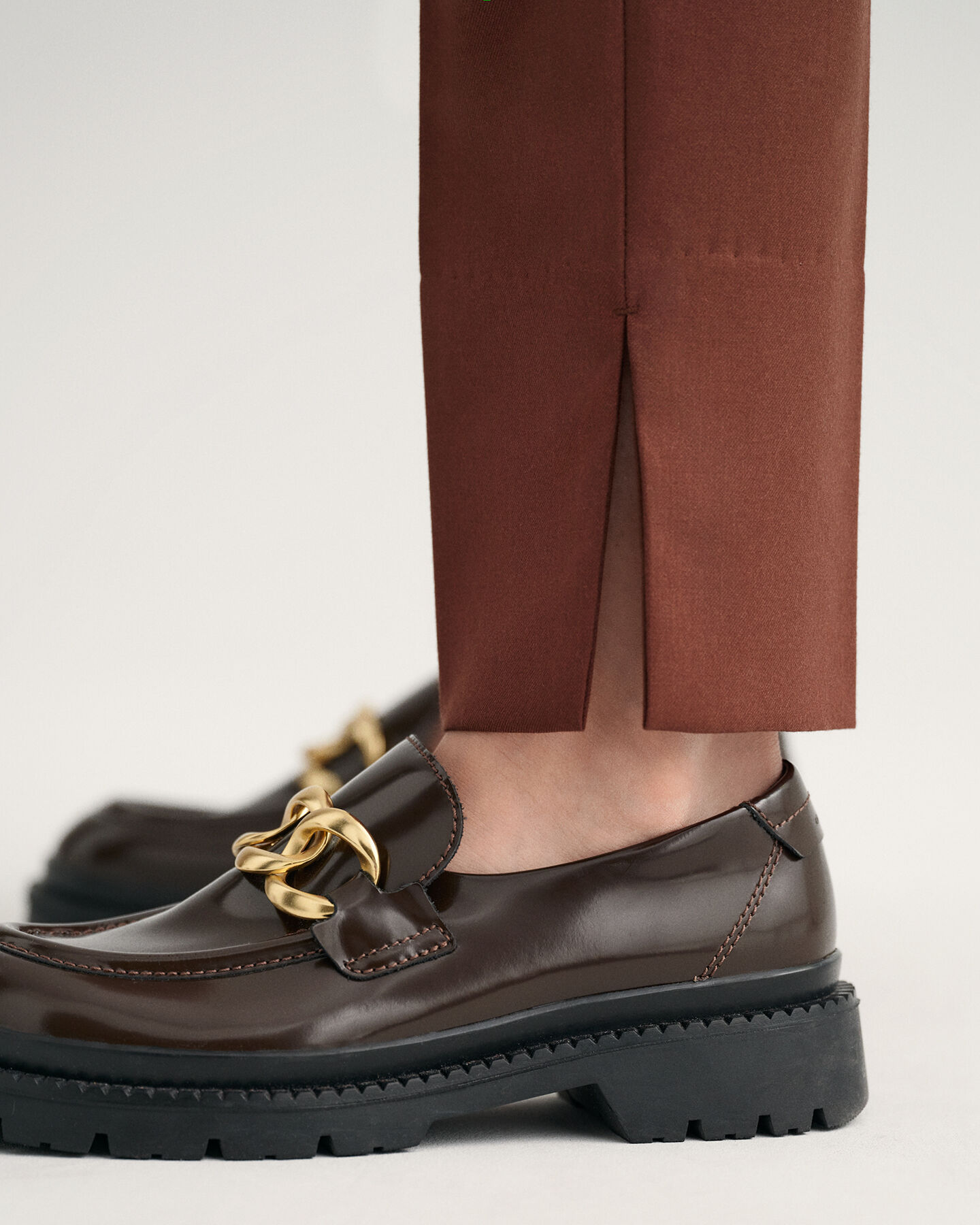 Pull-On broek met taps toelopende pijp