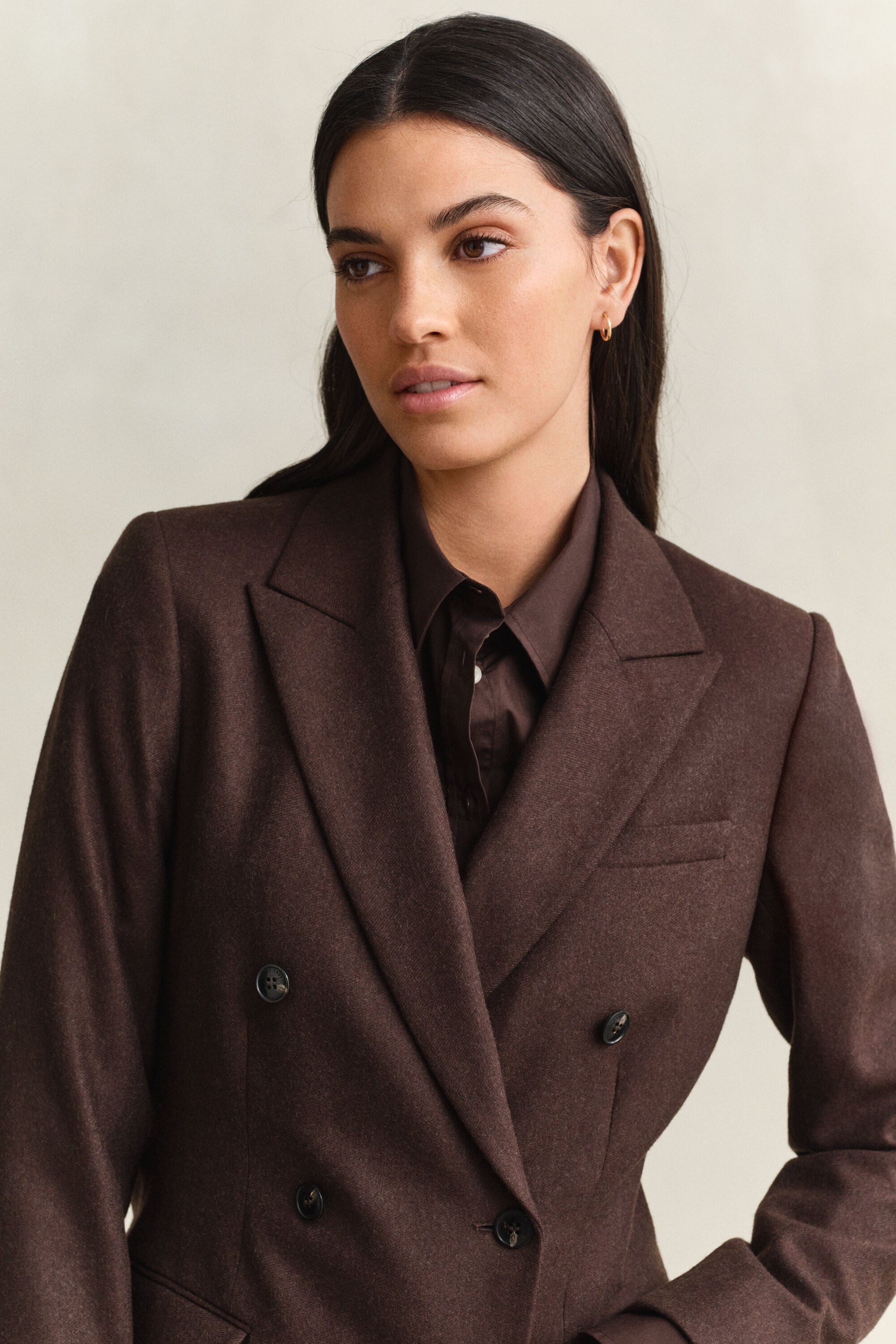 Flanellen blazer
