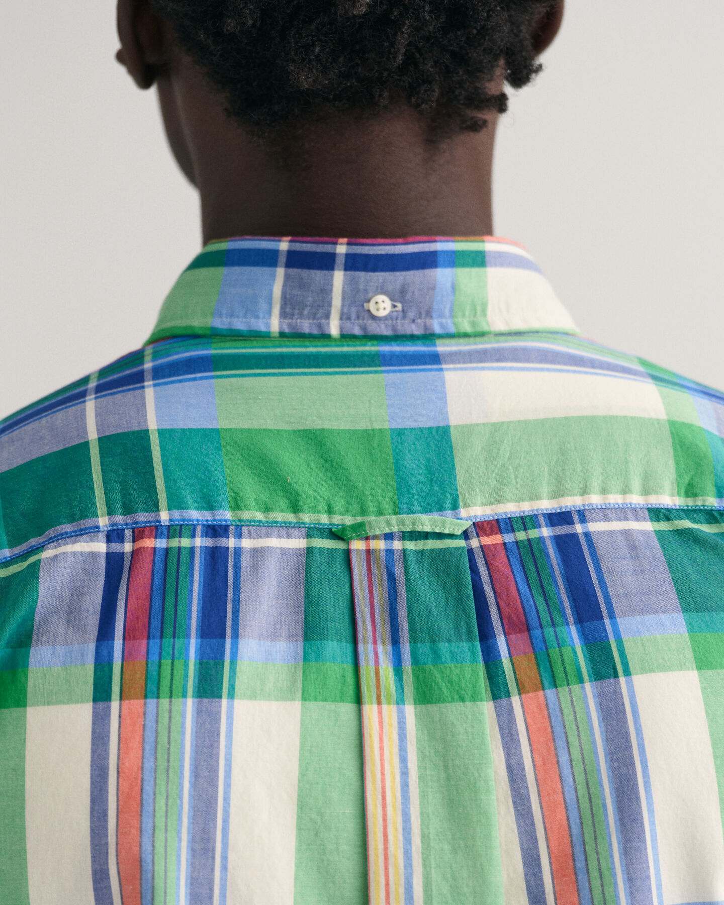 Regular Fit Madras overhemd met korte mouwen