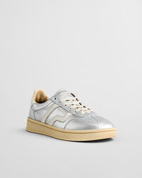 Cuzima metallic leren sneakers