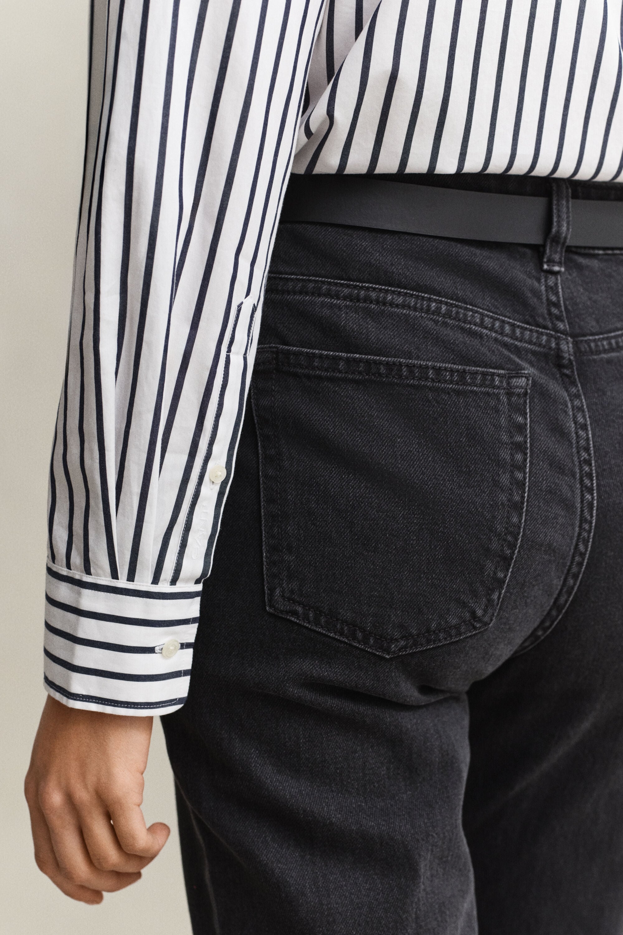 Relaxed Fit klassiek gestreept overhemd van poplin