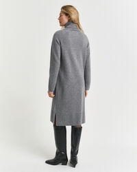 Jurk met col en gebreid detail