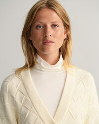 Gebreid geweven vest