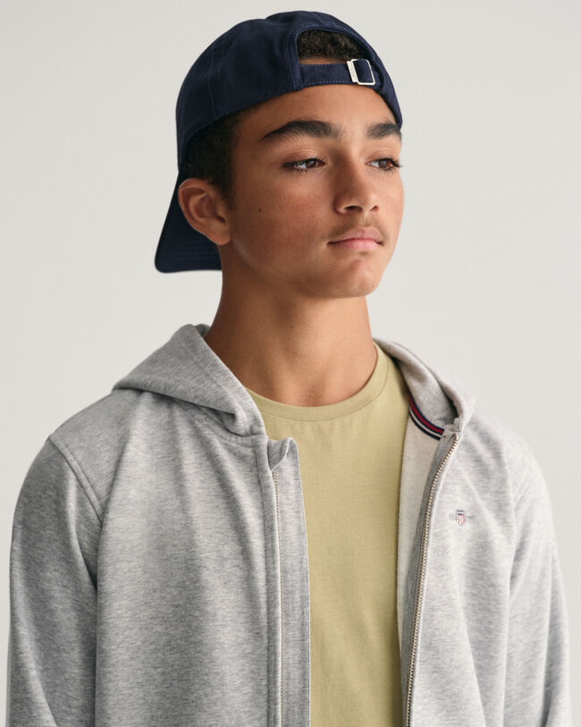 Teens Shield hoodie met ritssluiting