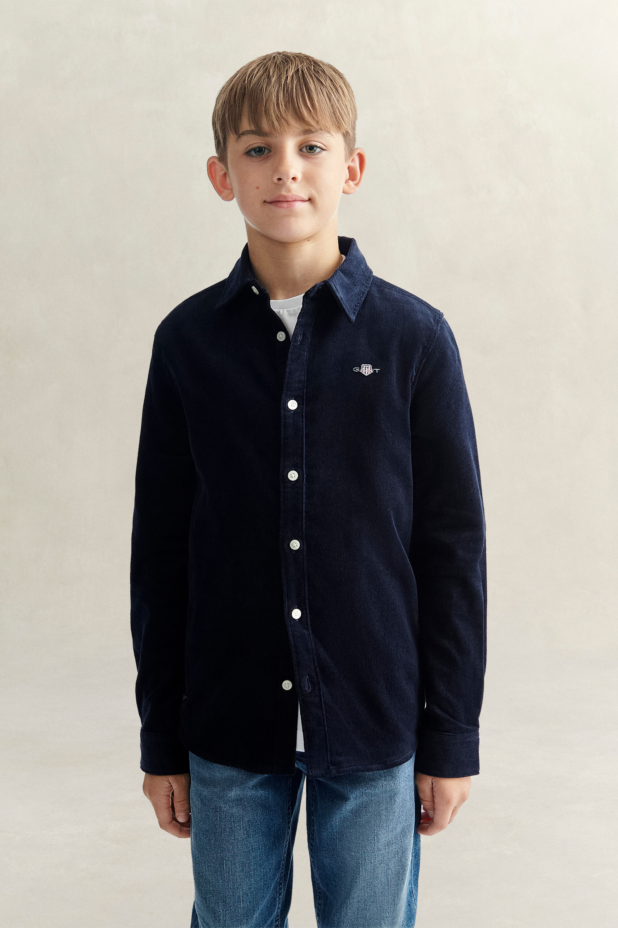 Corduroy hemd voor tienerjongens