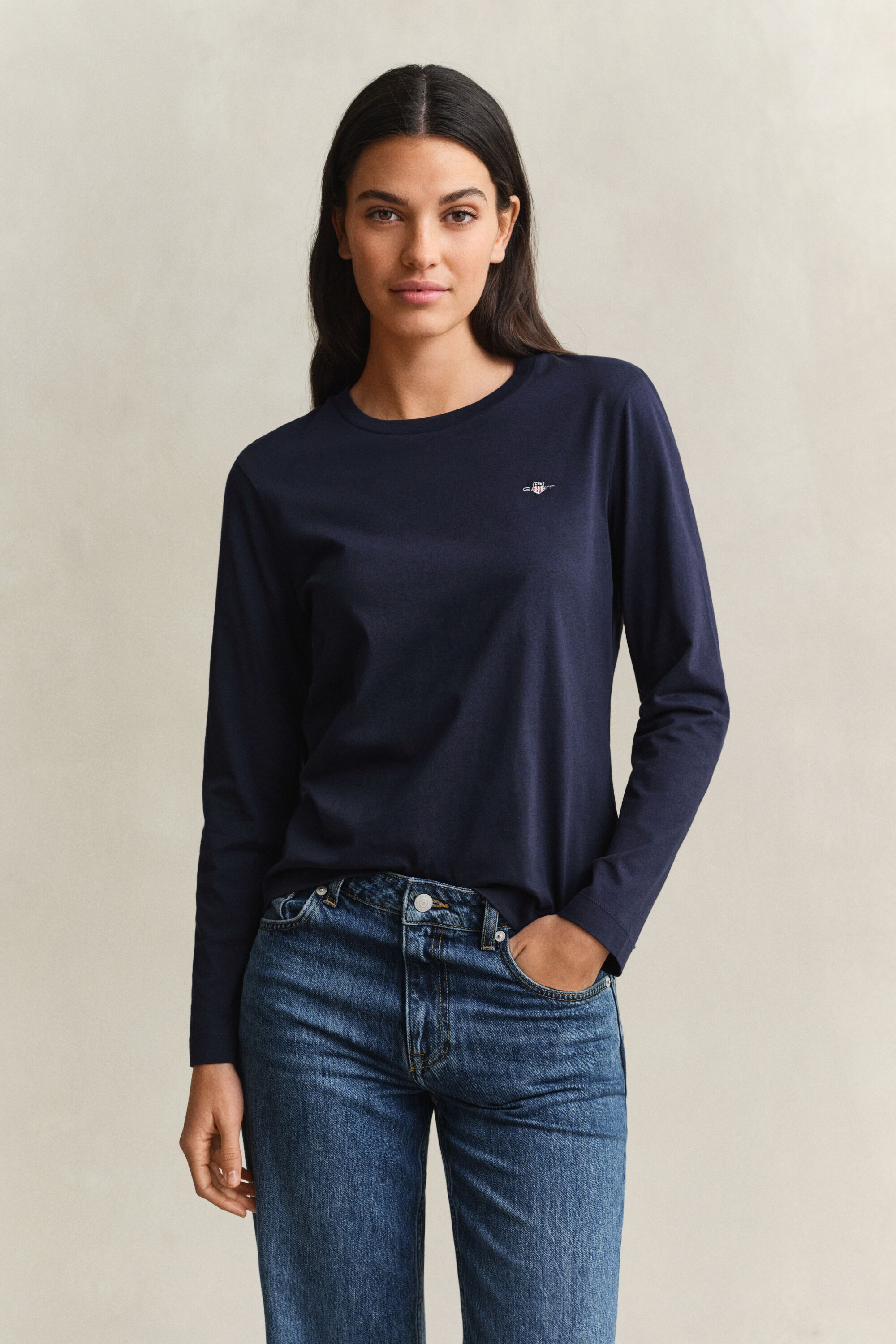 Shield T-shirt met lange mouwen