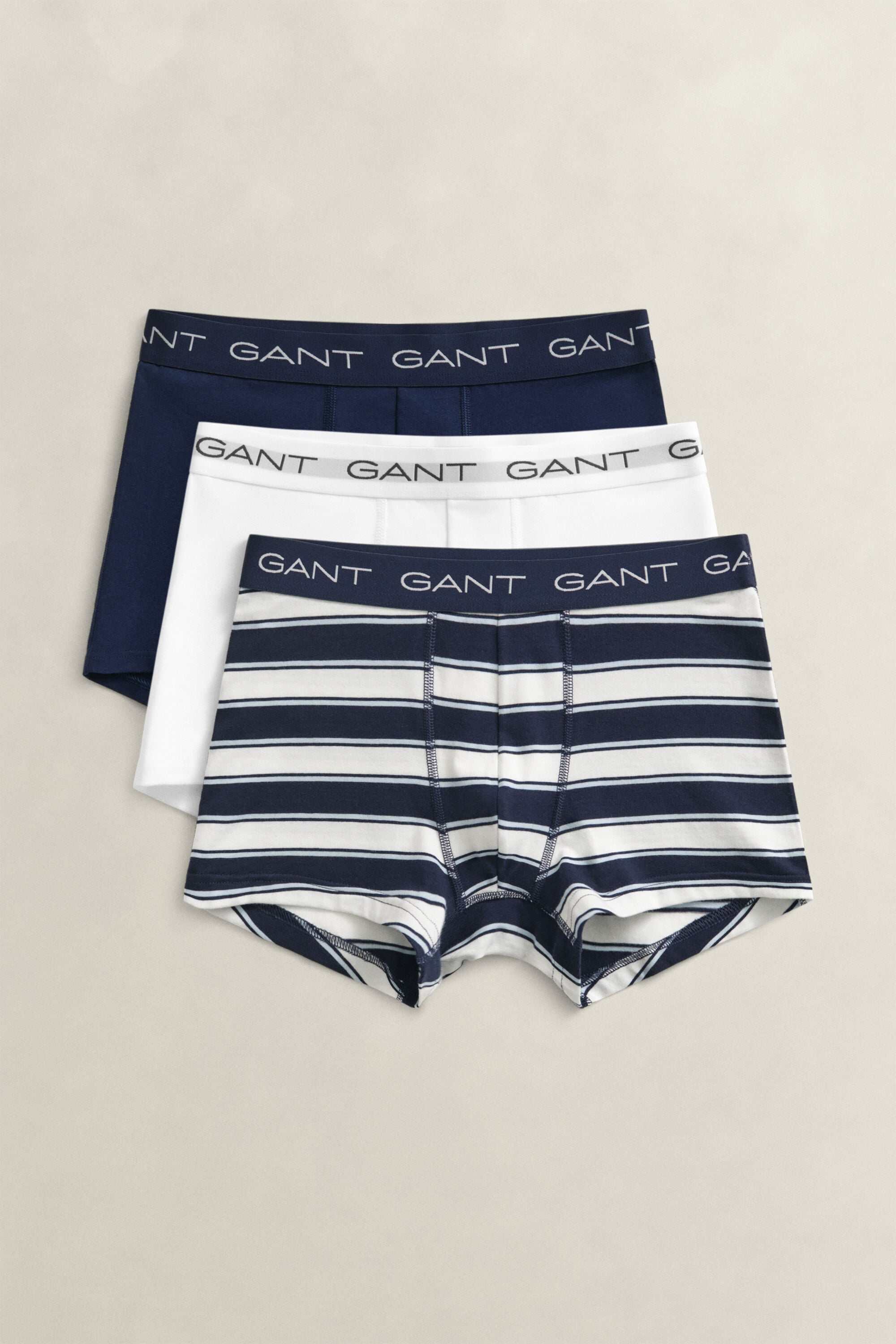 Set van drie gestreepte boxershorts