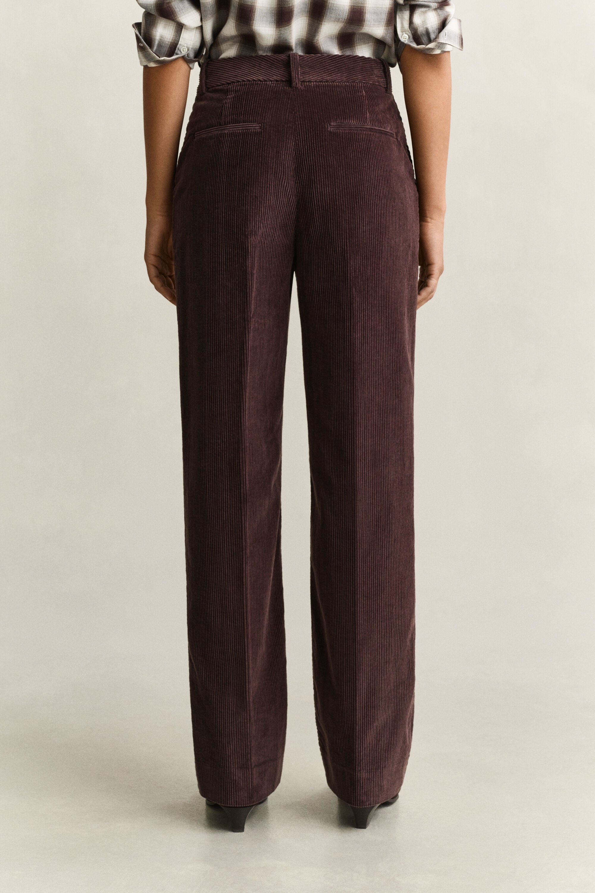 Geklede corduroy broek