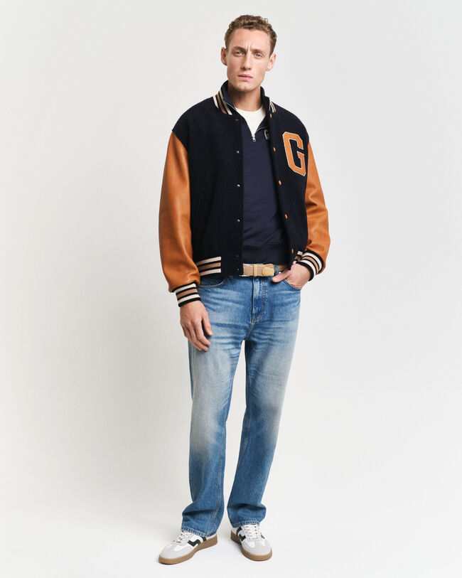 GANT 49 Arch Graphic sweatshirt met korte rits