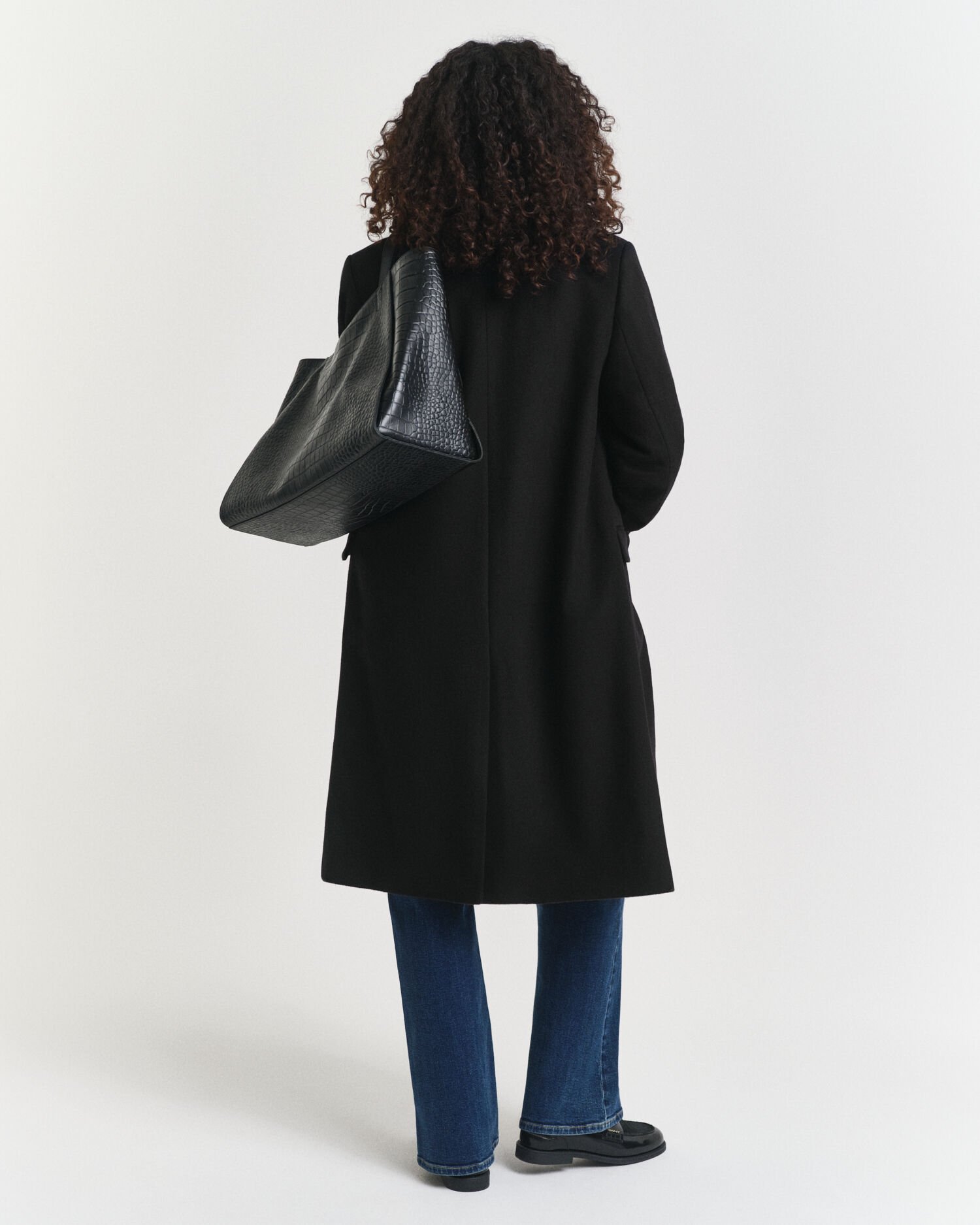 Classic getailleerde jas van wolmix