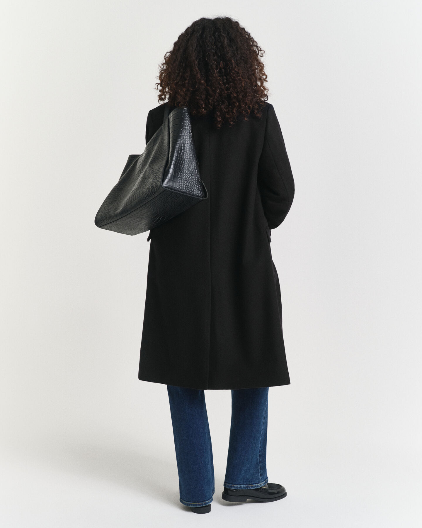 Classic getailleerde jas van wolmix