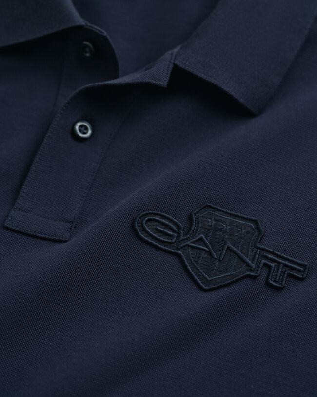 Tonal Shield poloshirt