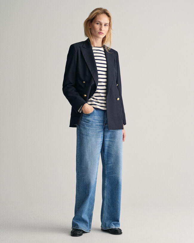 T-shirt met strepen en lange mouwen