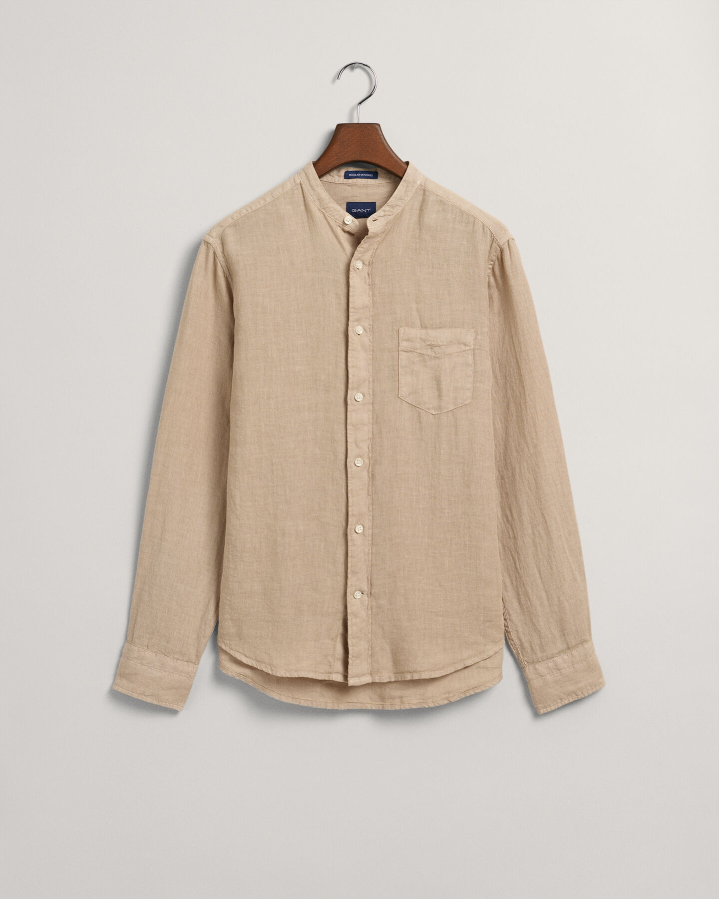 Regular Fit speciaal geverfd linnen overhemd